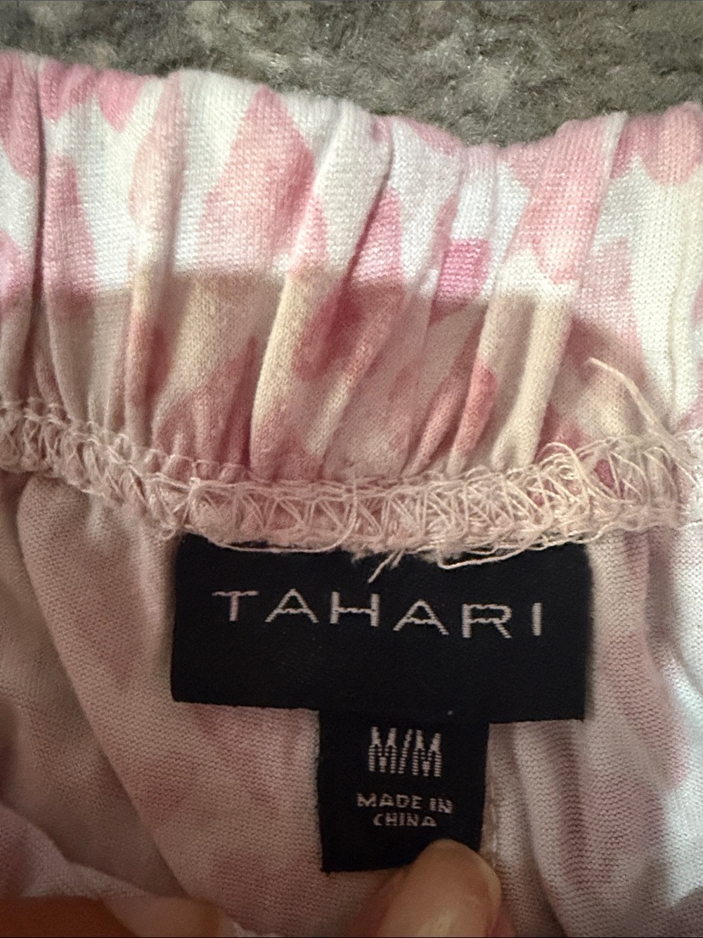 Tahari Pink & White Heart-Print Short Pajama Set - Picture 2 of 3